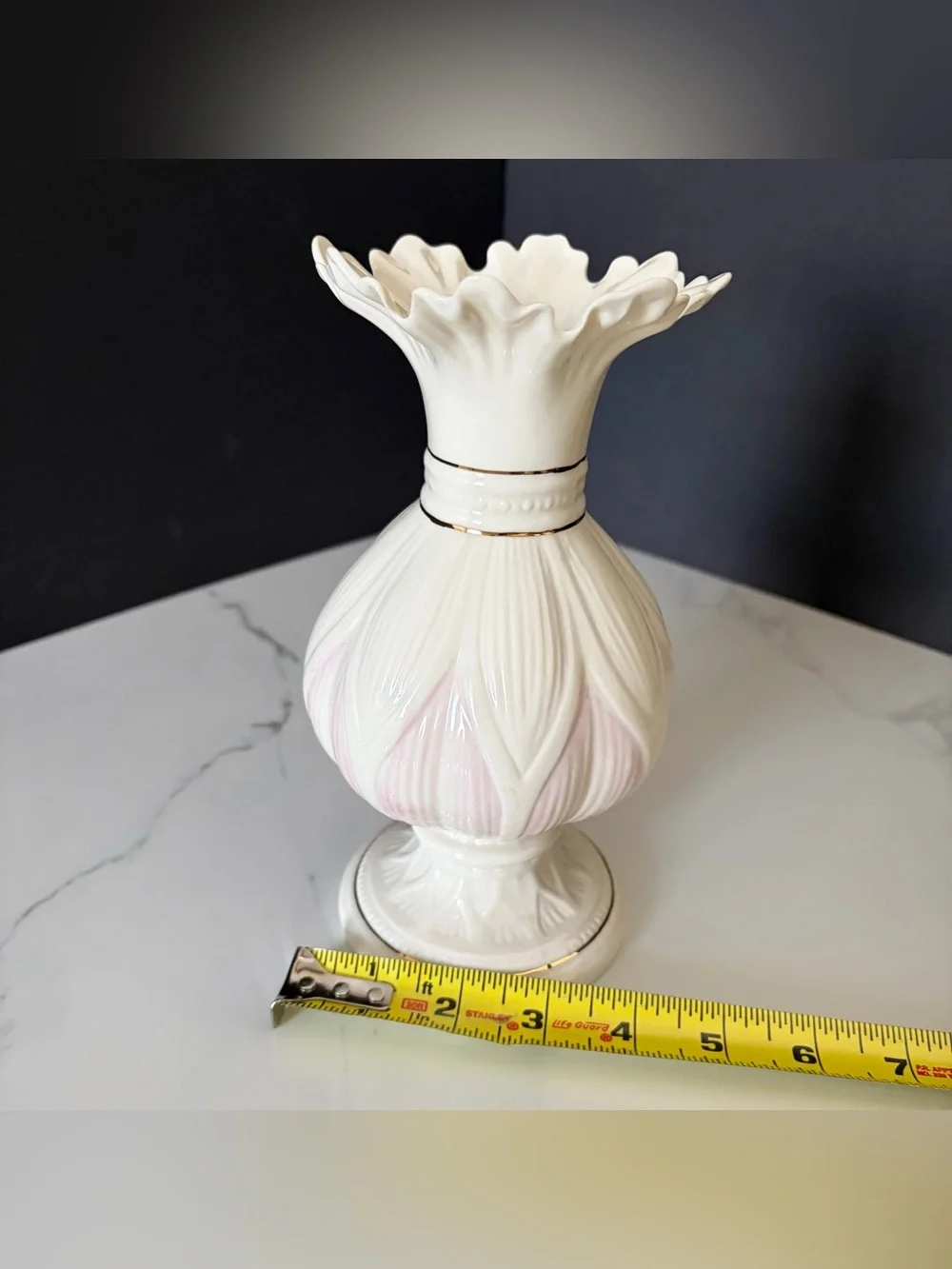 Belleek pink lotus